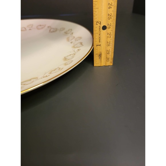 Vintage Noritake Ivory China Goldivy 10.5" Round Dinner Plate 7531 - Picture 7 of 8